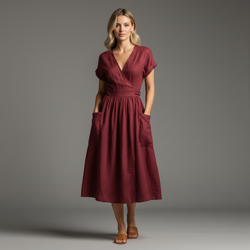 Rochie casual din in Rosalie