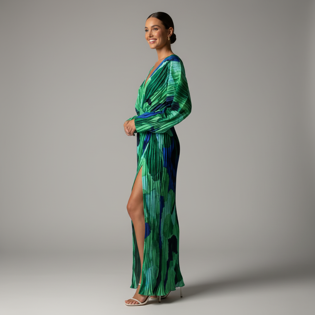 Rochie Samantha cu imprimeu elegant