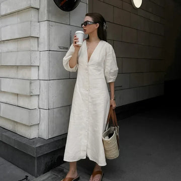 Rochie Blythe cu mâneci bufante