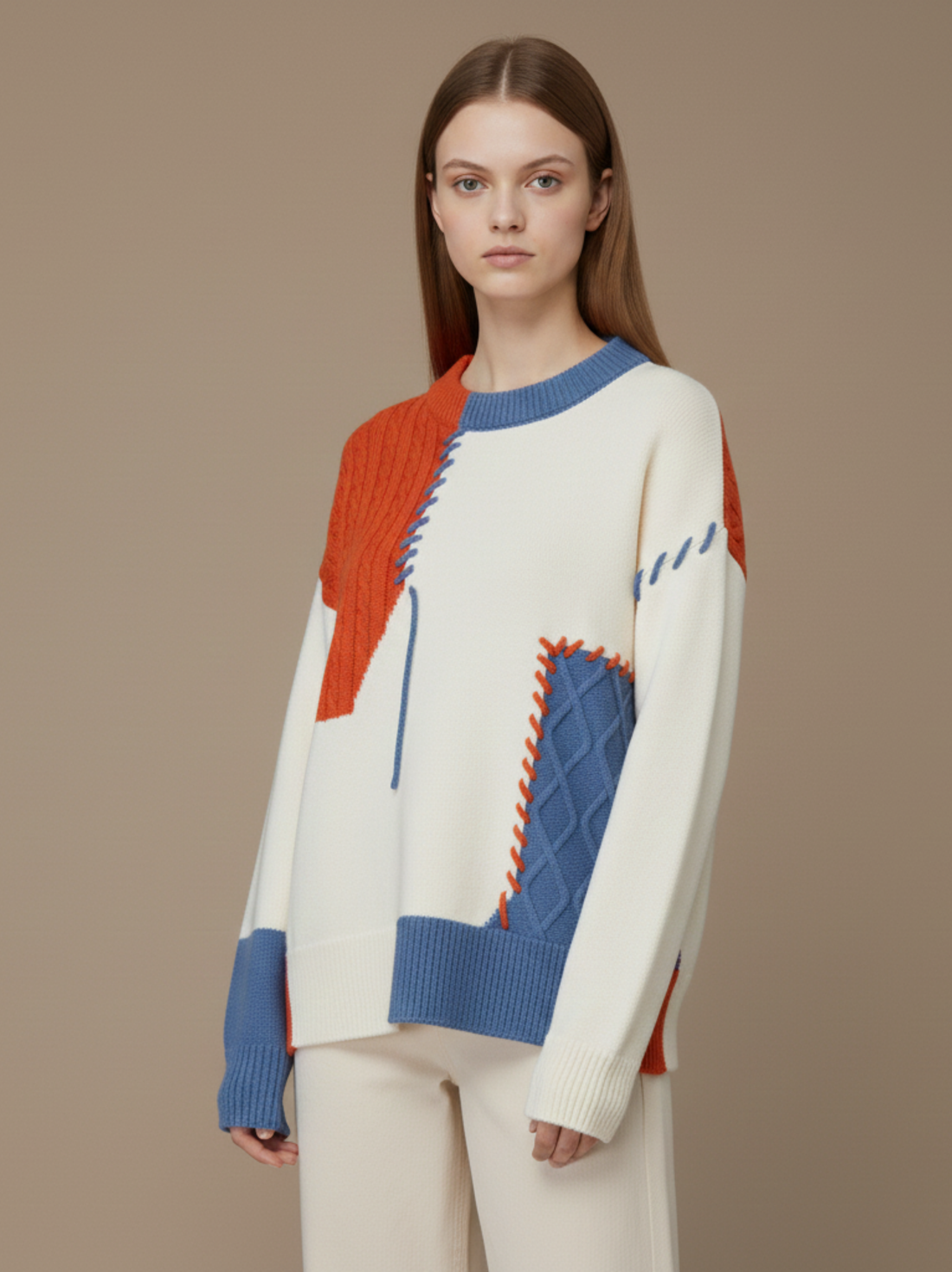 Pull en maille coloré Stefano