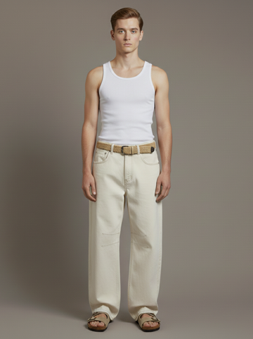 High-Waist Comfort Denim Jeans