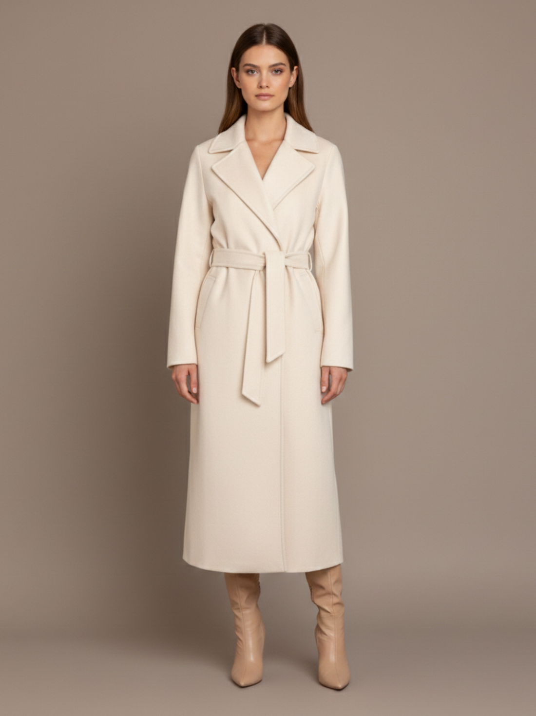 Manteau élégant à col rabattu Stephanie
