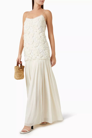 Rochie maxi florală patchwork