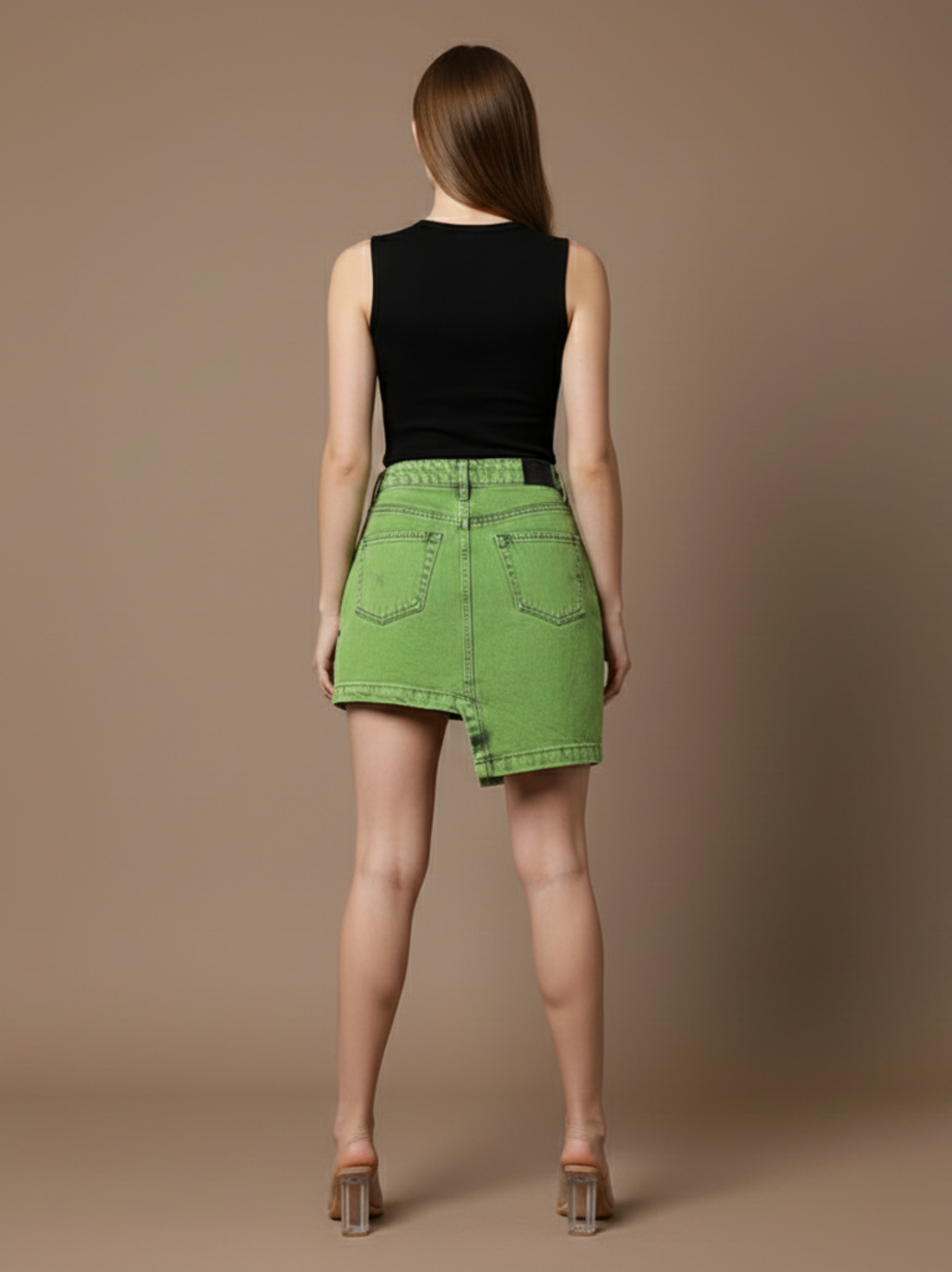 Jupe en jean asymétrique Stacey Denim