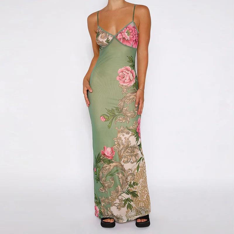 Rochie mulată Kathy cu imprimeu floral