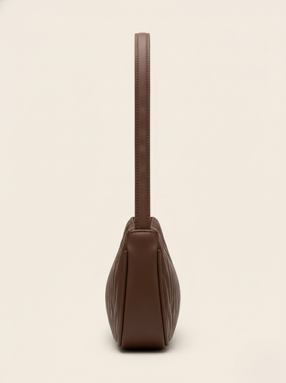 Sac baguette matelassé à bandoulière