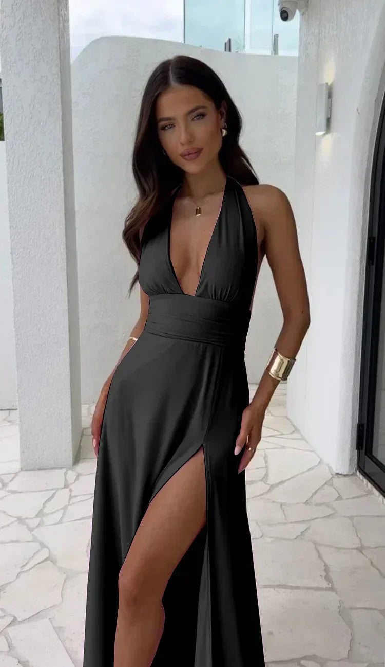 Lexi langes Kleid mit Schlitz