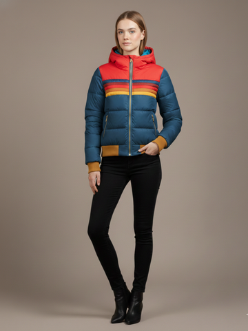 Jachetă Jazzie Puffer cu glugă