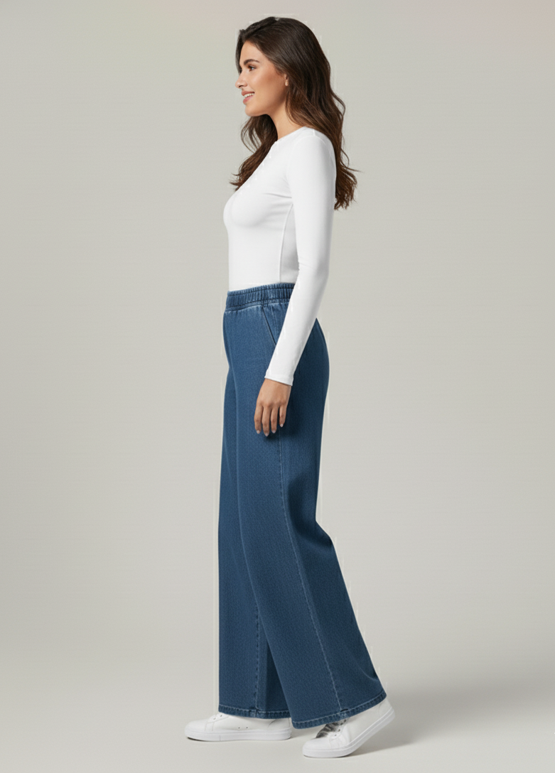 Pantalon Confort Taille Haute Raffiné