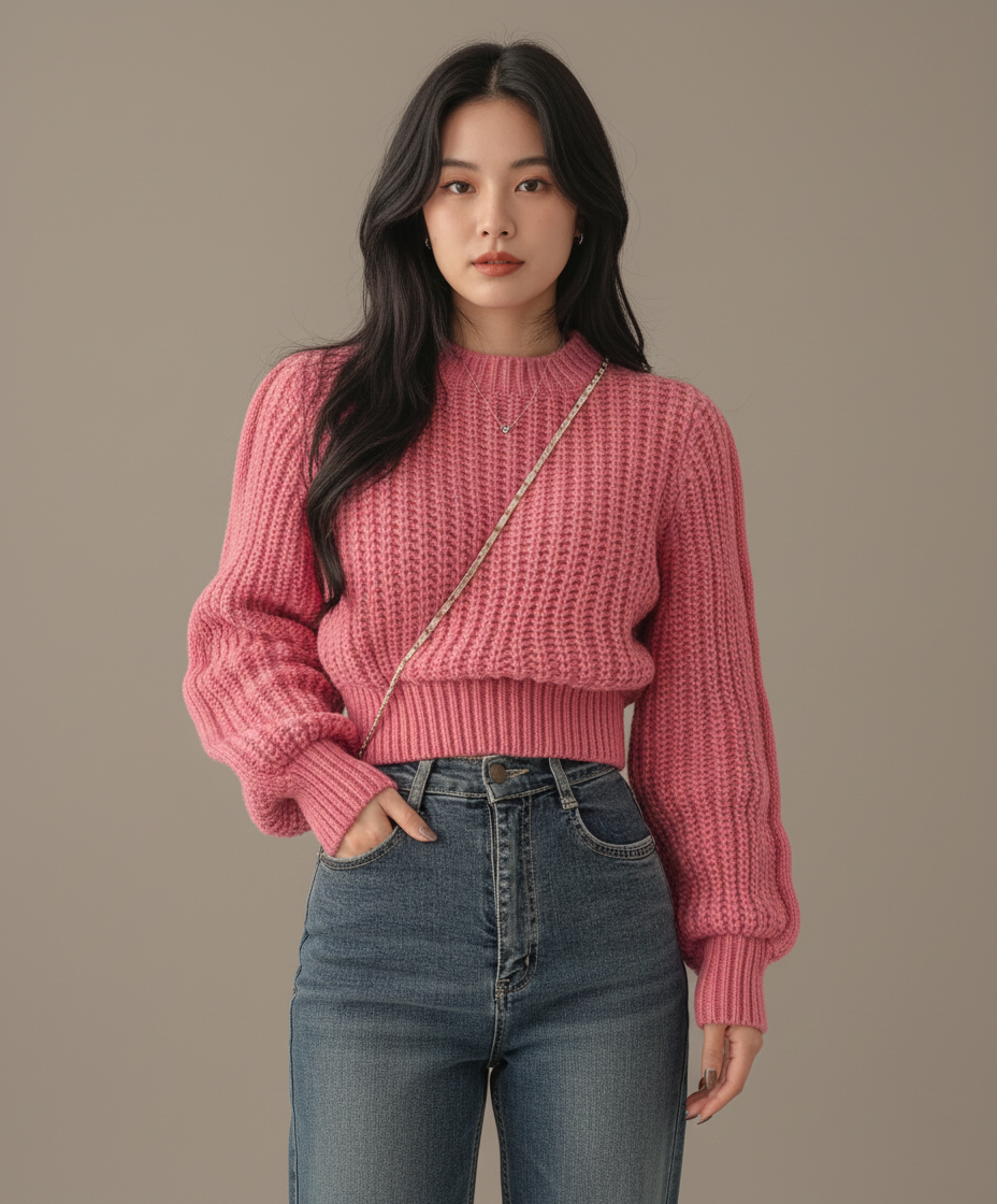 Pull en maille douce Nora Vintage