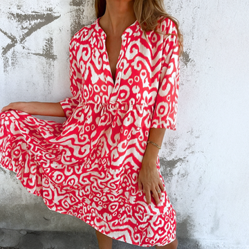 Rochie lejeră cu imprimeu Boho