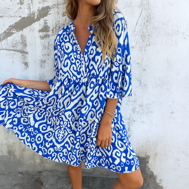 Rochie lejeră cu imprimeu Boho