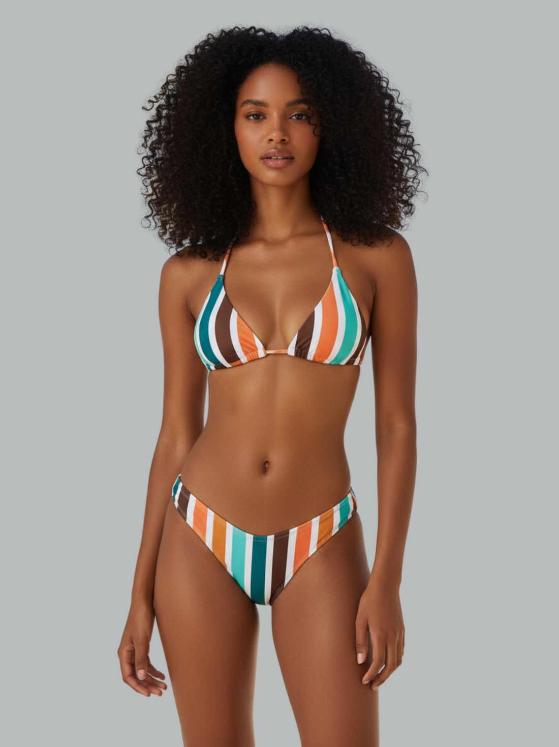 Edler gestreifter Bikini