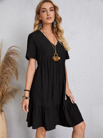 Rochie Ashley cu mânecă scurtă