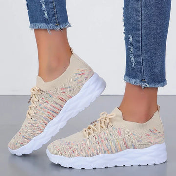 Adidași cu șireturi din tricot moale