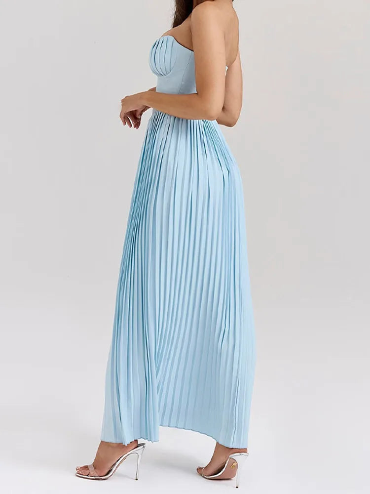 Rochie de petrecere plisată Aisha