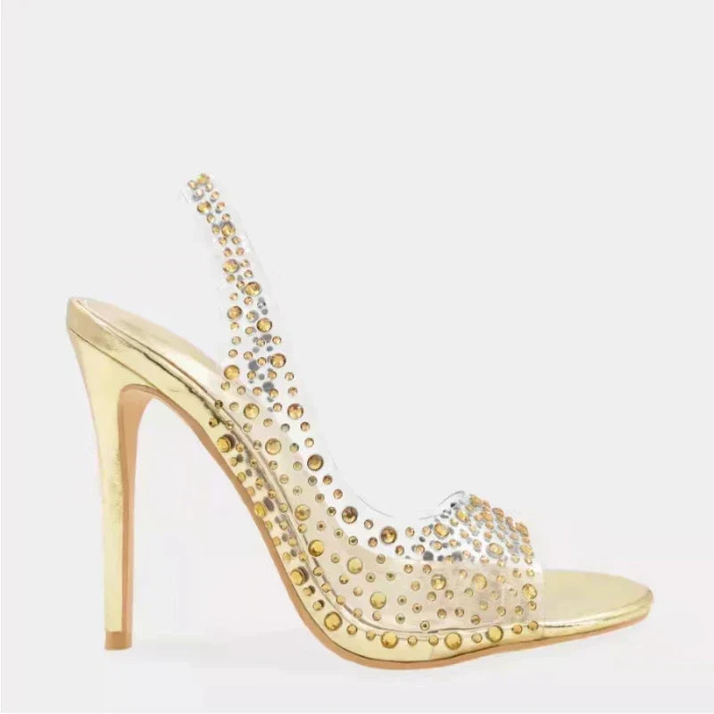 Sandale Stiletto Transparente