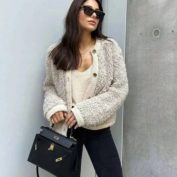 Cardigan din pluș Hailey Cosy