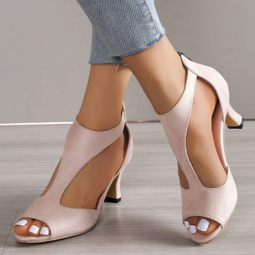 Pantofi cu toc deschis Ora