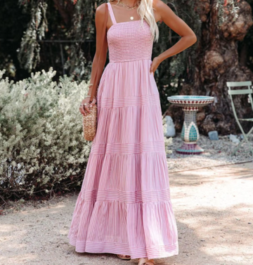 Rochie maxi Clarisse fără mâneci