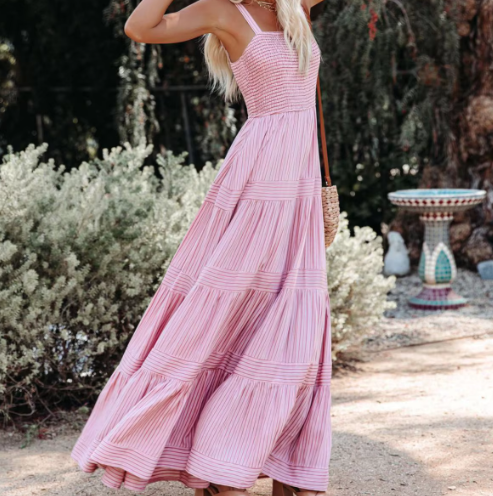 Rochie maxi Clarisse fără mâneci