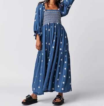 Rochie Gladys cu mâneci bufante