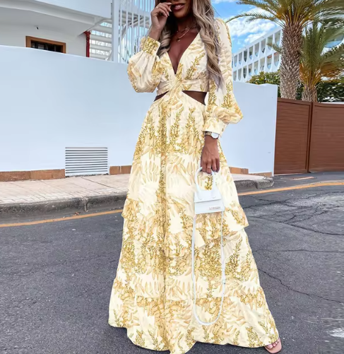 Rochie Maxi Gwen cu Volane