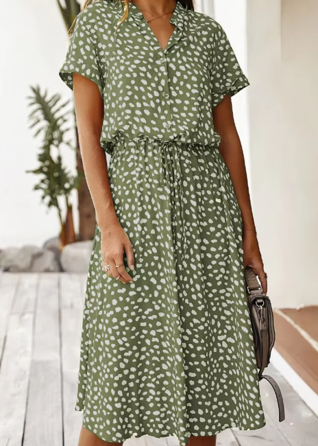 Rochie de vară Elena cu imprimeu vintage