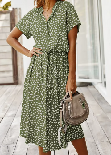 Rochie de vară Elena cu imprimeu vintage