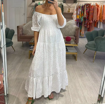 Rochie de vară Cress cu ochiuri