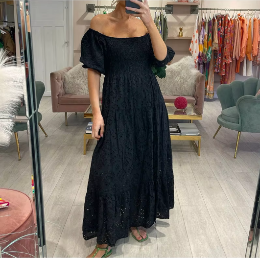 Rochie de vară Cress cu ochiuri