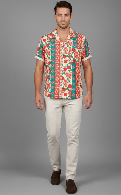 Raffael Hemd mit Blumenmuster