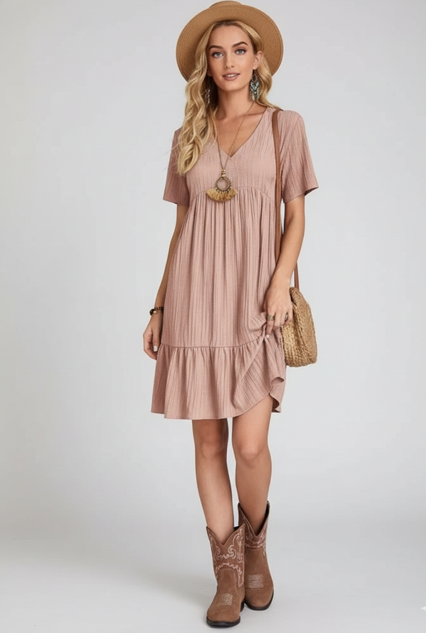 Vestito a maniche corte Ashley