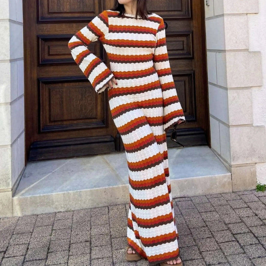Rochie lungă tricotată Faith